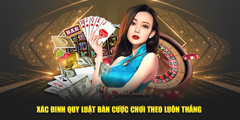 Xác định quy luật bàn cược chơi theo luôn thắng 